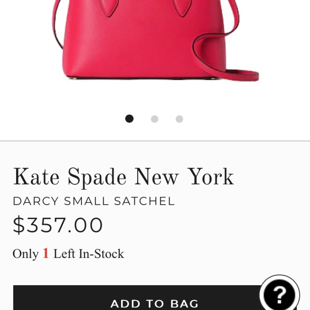 kate spade hot pink satchel with gold hardware - Picture 12 of 13